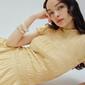 Reformation Kiria Dress Yellow - Size 2